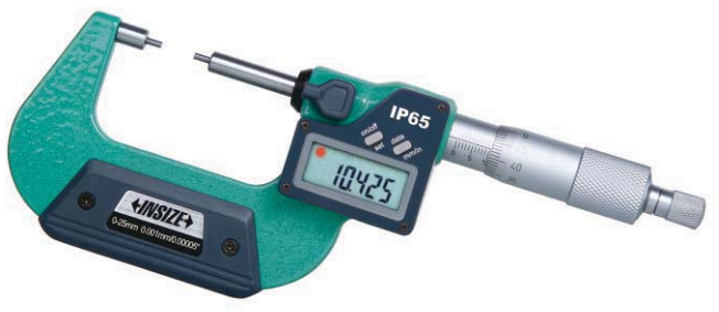 Цифровой микрометр со ступенчатыми измерительными поверхностями 25 0,001мм тип B IP65
