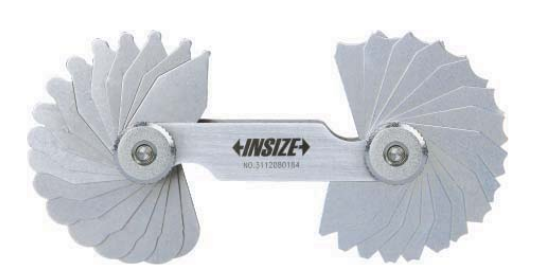 Набор радиусных шаблонов 7,5-15 мм